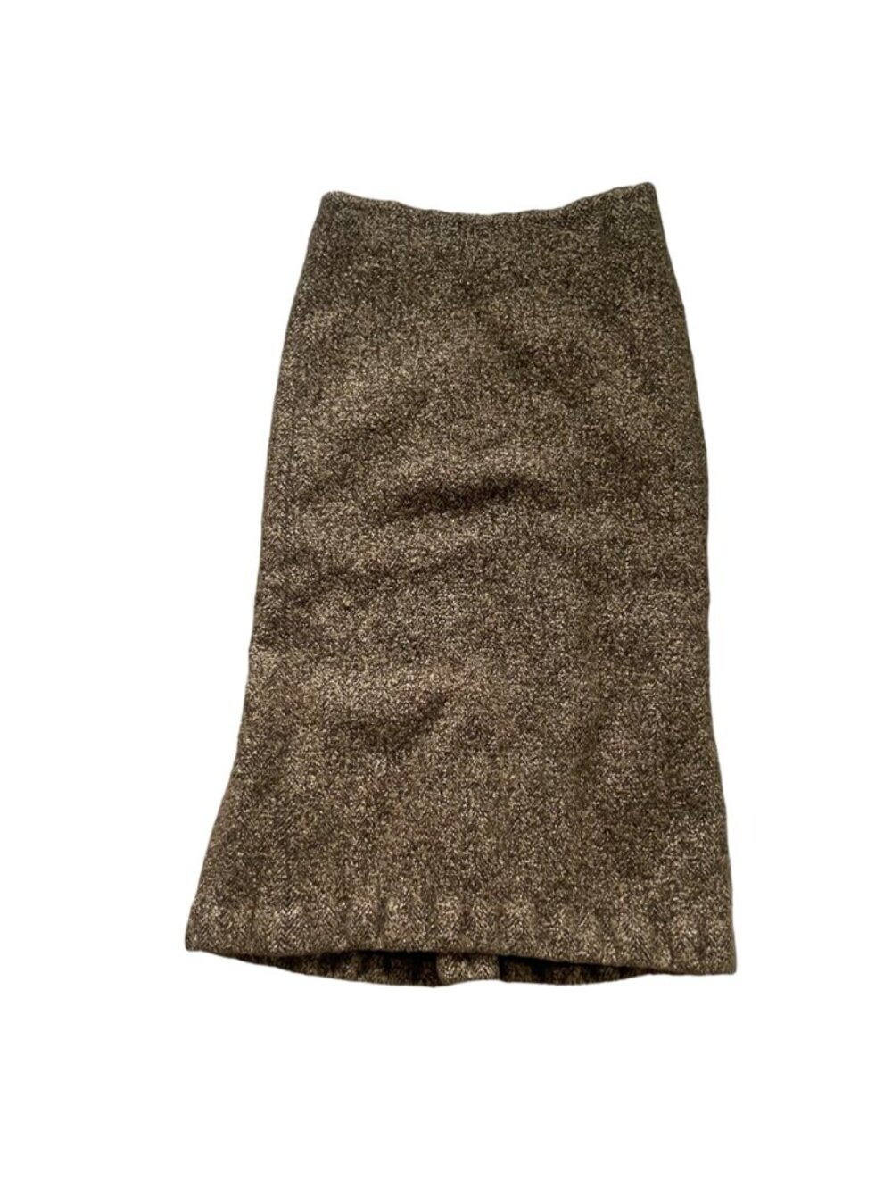 Ann Taylor Loft Womens Brown Tweed Wool Pencil Skirt 8 - Picture 3 of 9